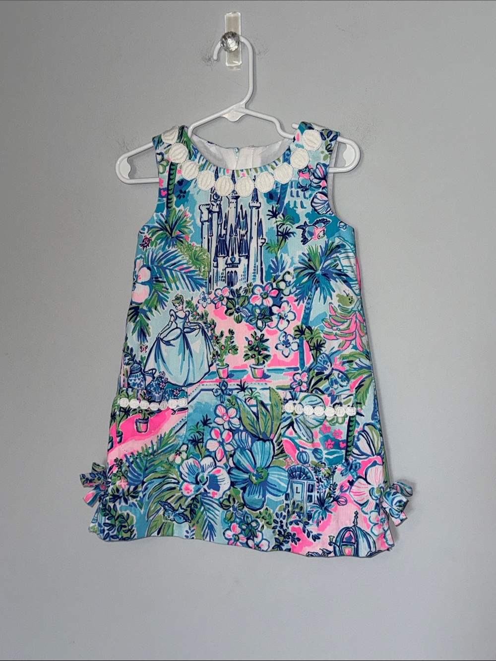 Lilly Pulitzer Toddler Girls Disney Parks Cinderella Castle Shift Dress Size 3T
